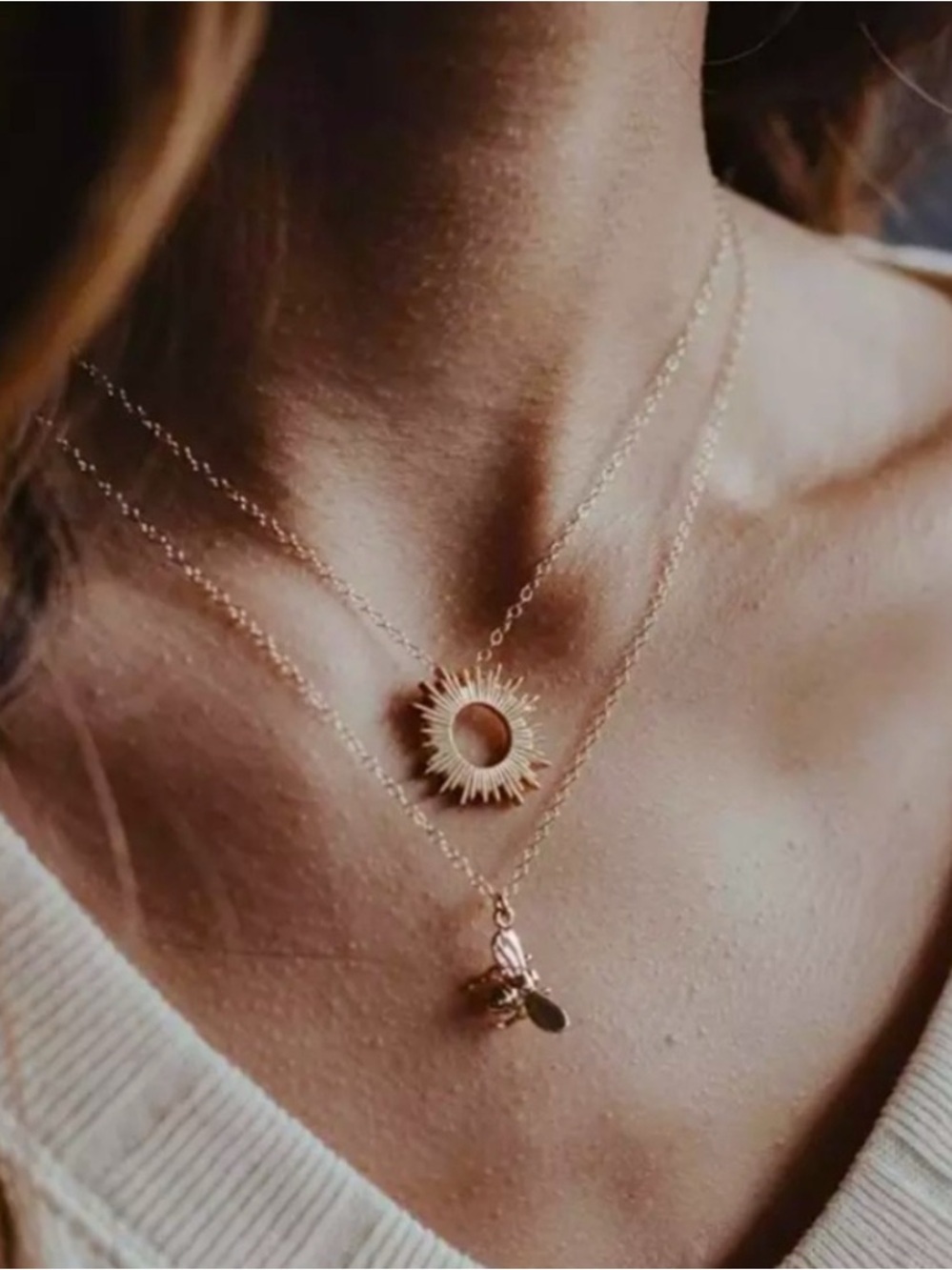 Sunburst Pendant Necklace NEW